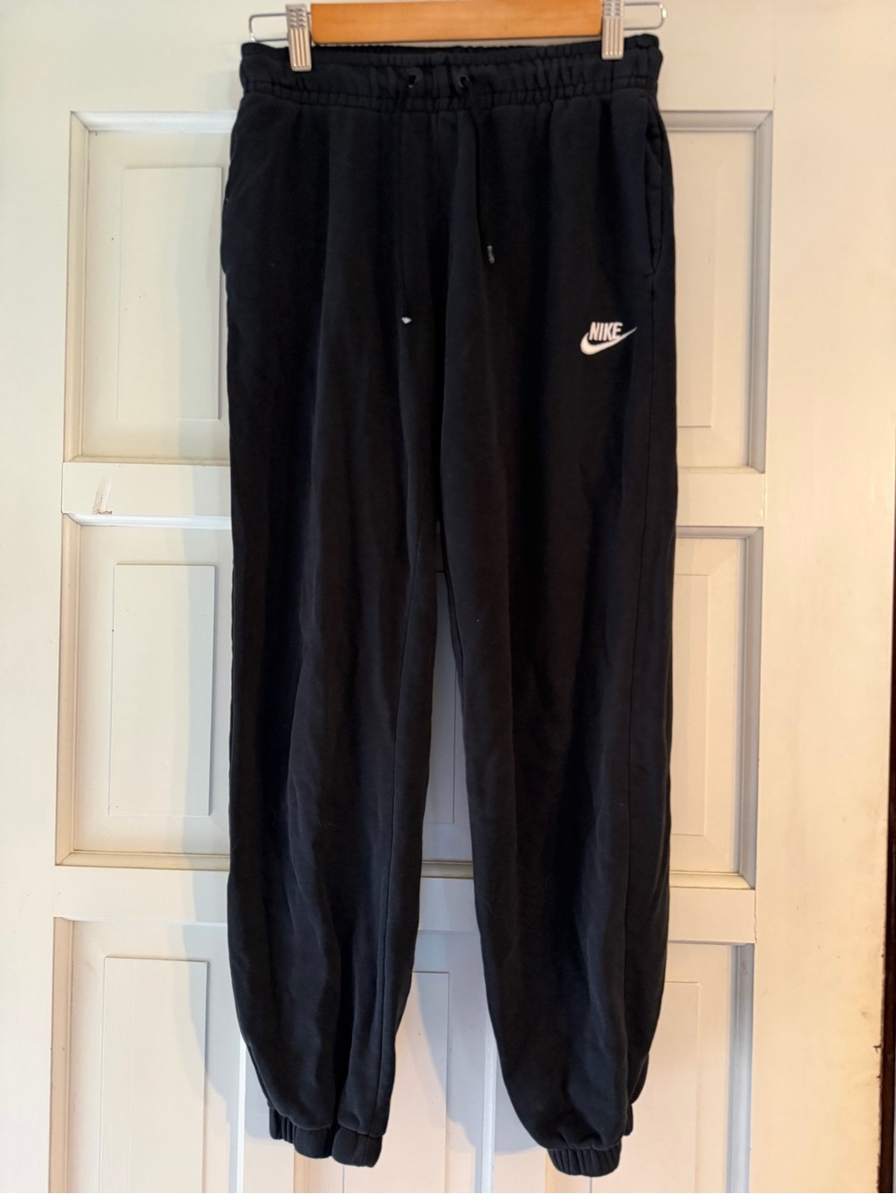 Nike Black sweatpants with White Swoosh